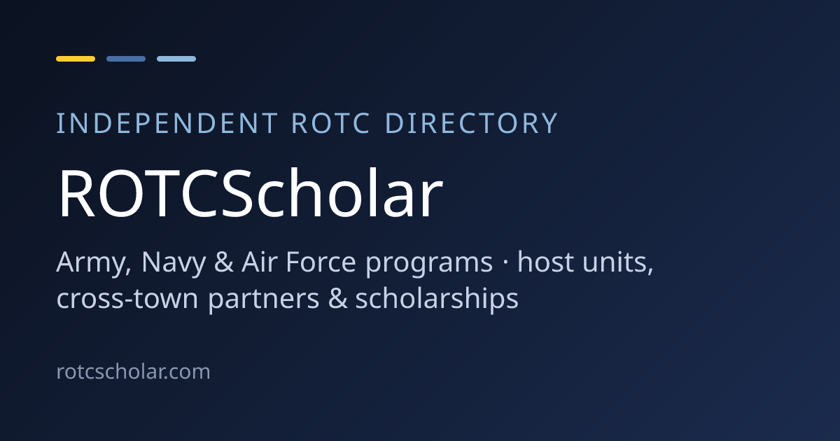 ROTC Programs in Wisconsin: Army, Navy & Air Force Colleges · ROTCScholar